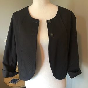 Gap charcoal grey cropped blazer / jacket